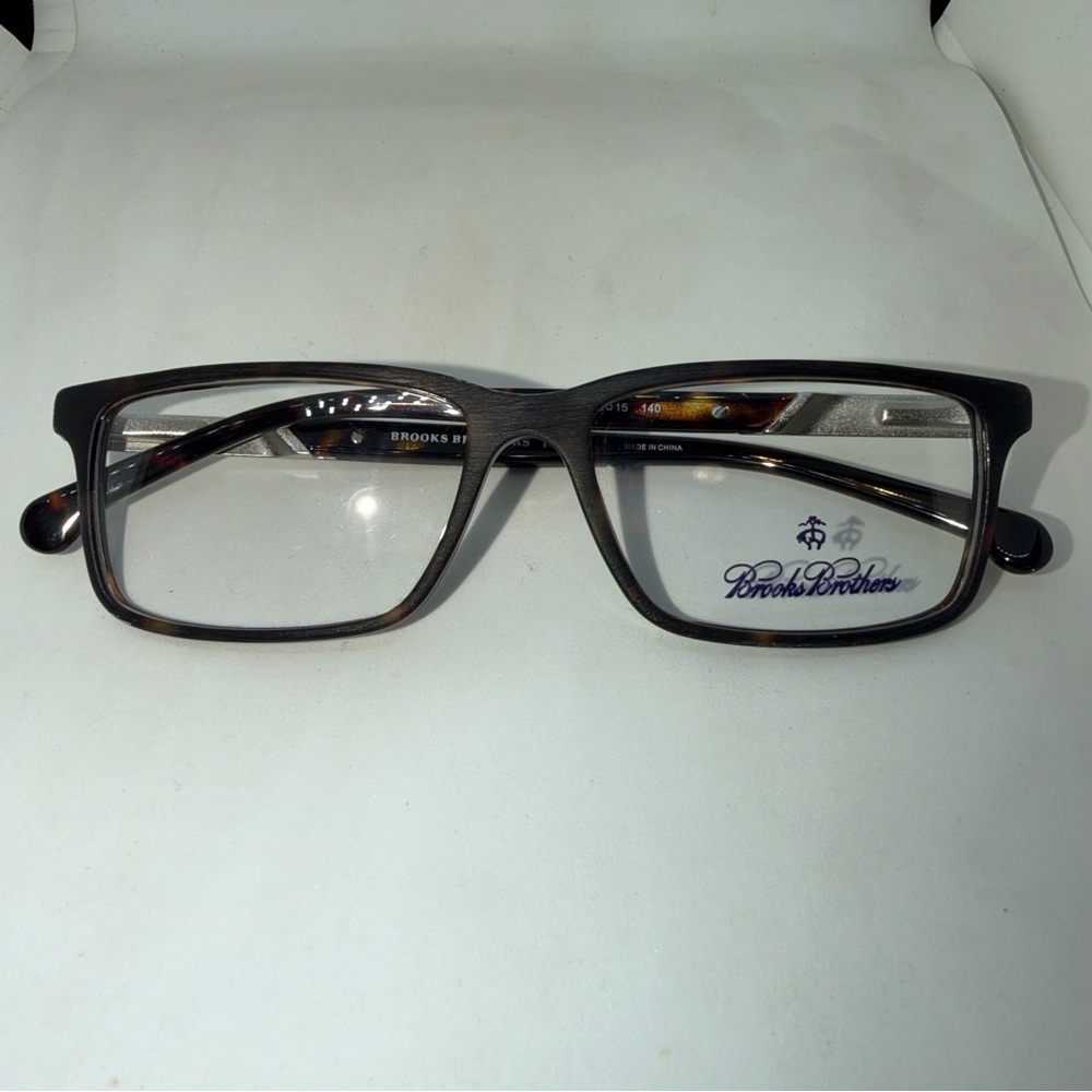 Brooks Brothers Dark Brown Rectangular Glasses - image 1
